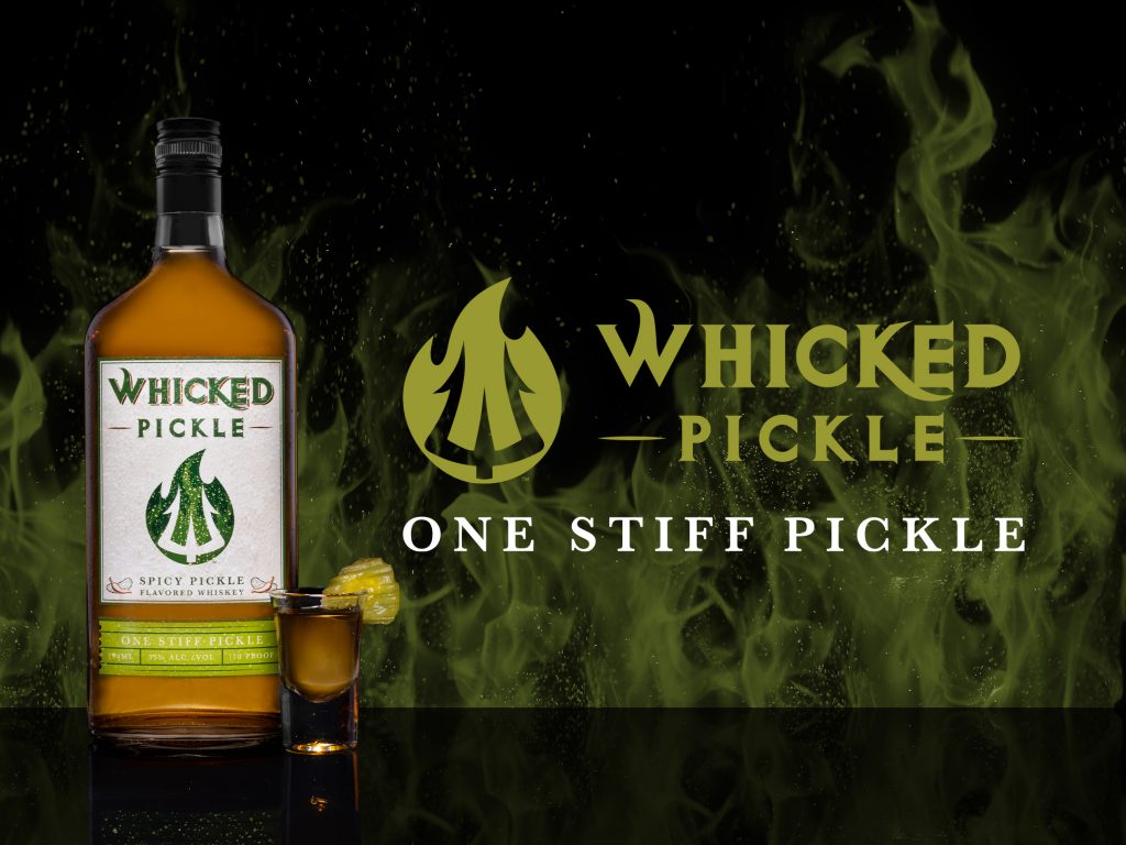 Whicked Pickle Spicy Pickle Flavored Whiskey One Stiff Pickle 